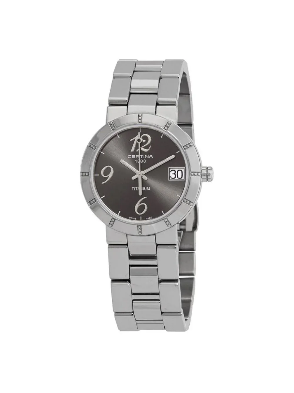 NWT Certina DS Stella Titanium Ladies Quartz Watch C0092104408200